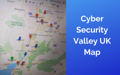 Map of Cyber Security Related Places and Companies in Cyber Security Valley UK